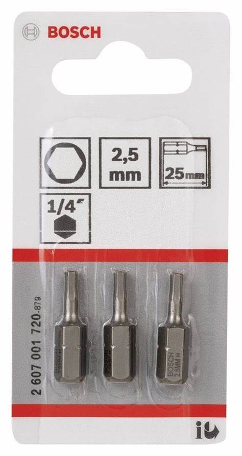 EXTRAHARD ViDALAMA UCU HEX2.5*25 MM 3LÜ