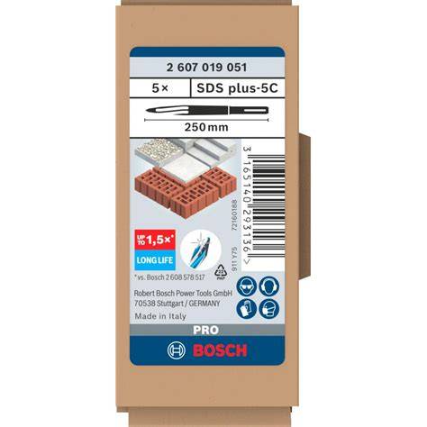 SDS-PLUS LLiFE SiVRi KESKi 250 MM 5Li