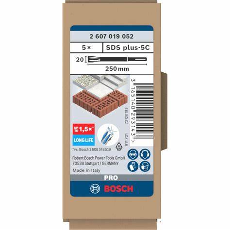 SDS-PLUS LLiFE YASSI KESKi 250*20MM 5Li