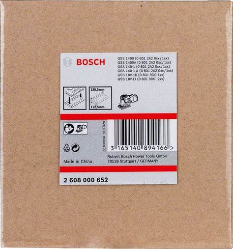 Zımpara Tabanı Delgeç 120,5x112,5mm GSS…