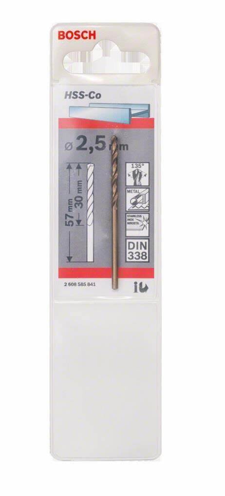 HSS-CO METAL MATKAP UCU 2,5*57 MM 1Li