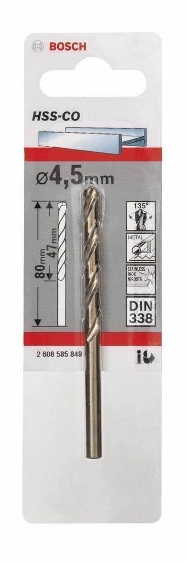 HSS-CO METAL MATKAP UCU 4,5*80 MM 1Li
