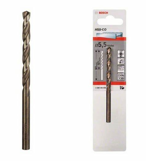 HSS-Co Metal Matkap Ucu 5,5*93 mm 10lu