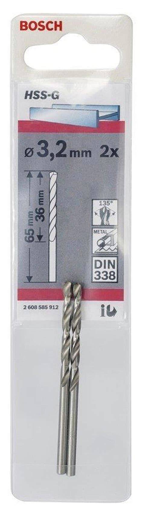 HSS-G METAL MATKAP UCU 3,2*65 MM 2Li