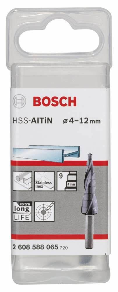HSS-ALTiN 9 KADEMELi MATKAP UCU 4-12 MM
