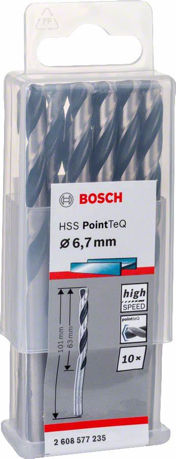 HSS-Co Metal Matkap Ucu 6,7*101 mm 10lu