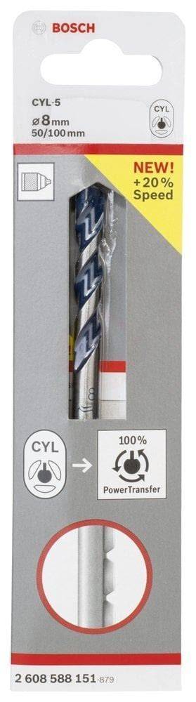 CYL-5 BlueGT Beton Matkap Ucu 8*100 mm