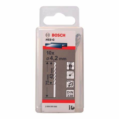 HSS-G Metal Matkap Ucu 4,2*75 mm 10lu