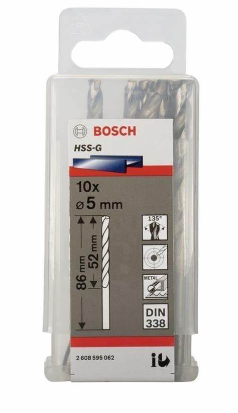 HSS-G Metal Matkap Ucu 5*86 mm 10lu