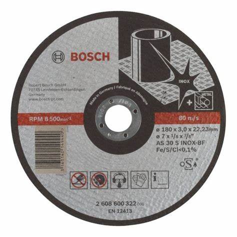 EXInox Kesme Taşı 180*3,0 mm Düz