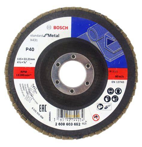 X431 115 MM ALOX 40 K FLAP DiSK