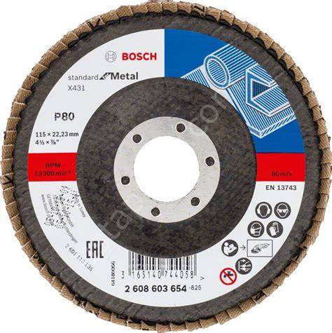 X431 115 MM ALOX 80 K FLAP DiSK