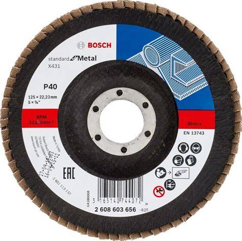 X431 125 MM ALOX 40 K FLAP DiSK