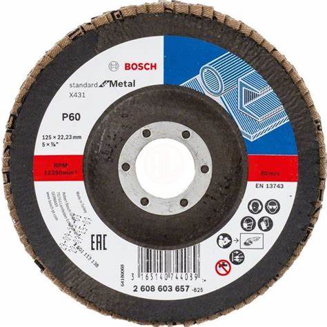 X431 125 MM ALOX 60 K FLAP DiSK