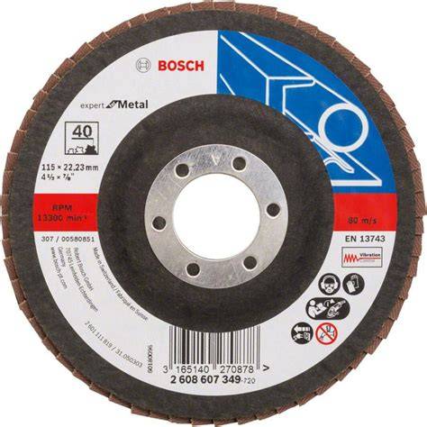 FLAP DiSK DÜZ 115 MM 40K EXPERTFOR METAL