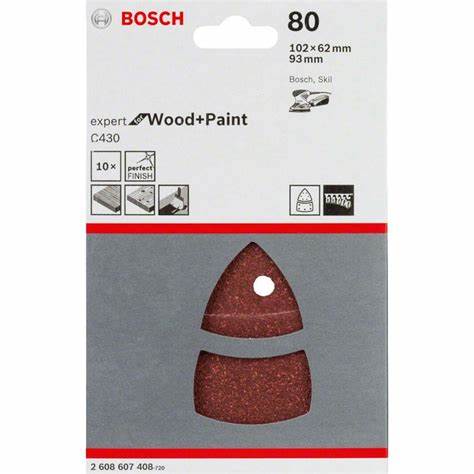 102x62x93 mm 80 Kum 10lu Zımpara Wood