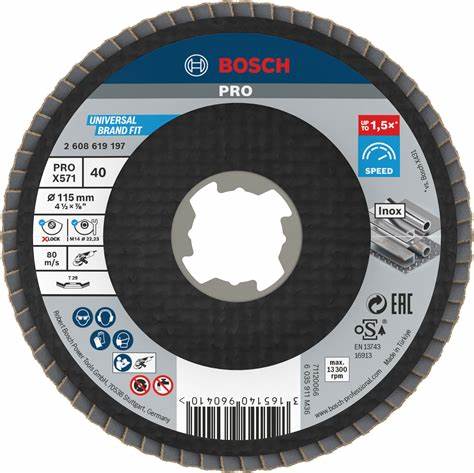 PRO X571 X-LOCK 115 MM 40 K FLAP DiSK