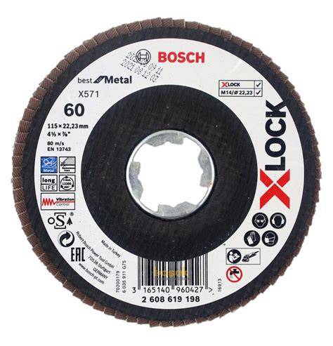 PRO X571 X-LOCK 115 MM 60 K FLAP DiSK