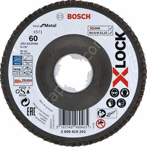 PRO X571 X-LOCK 125 MM 60 K FLAP DiSK