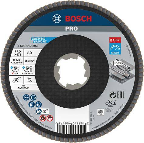 PRO X571 X-LOCK 125 MM 80 K FLAP DiSK