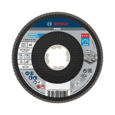 PRO X571 X-LOCK 115mm 80K Plast.Flap
