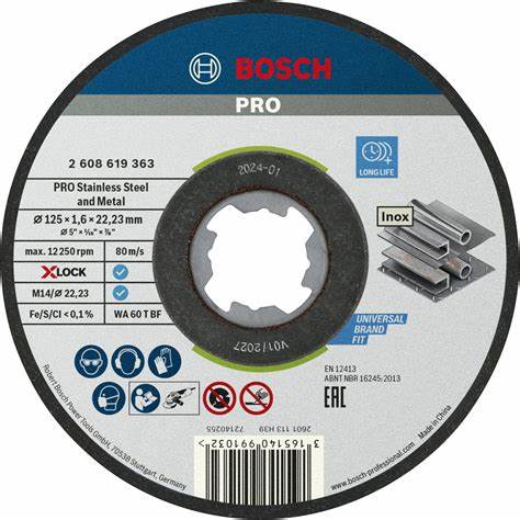 PRO SSandM X-LOCK KesmeTaşı 125x1.6Düz