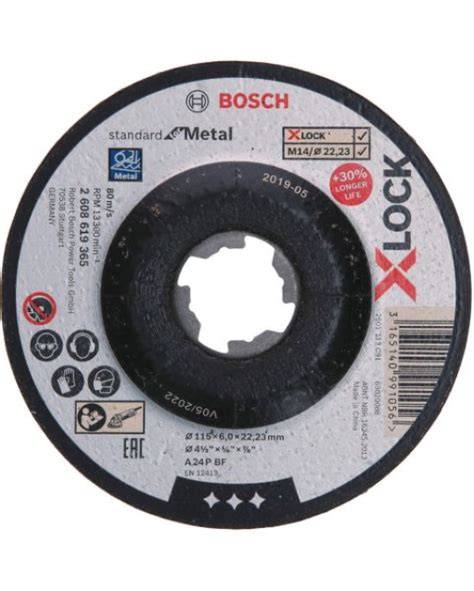 PRO Metal X-LOCK KesmeTaşı115*6mmDüz