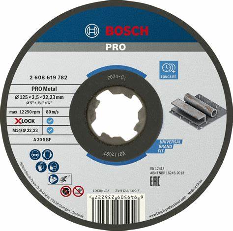 PRO Metal X-LOCK KesmeTaşı125*2,5mm Düz