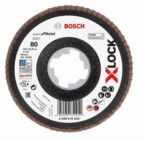 X551 EXM FLAPDiSK X-LOCK 80K 125MM AÇILI