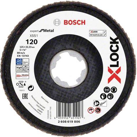 X551 EXM FLAPDiSK X-LOCK 120K 125MMAÇILI