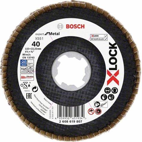 X551 EXM FLAPDiSK X-LOCK 40K 115MM AÇILI