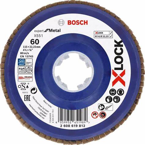 X551 EXM FLAPDiSK X-LOCK 120K 115MMAÇILI