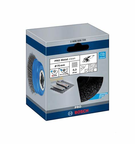 PRO Metal Clean X-LOCK Tel Fırça 75*0,3
