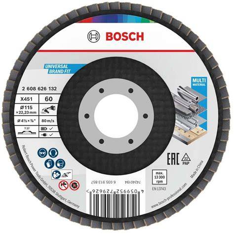 BOSCH X451 115MM 60K FLAP DiSK 60LI
