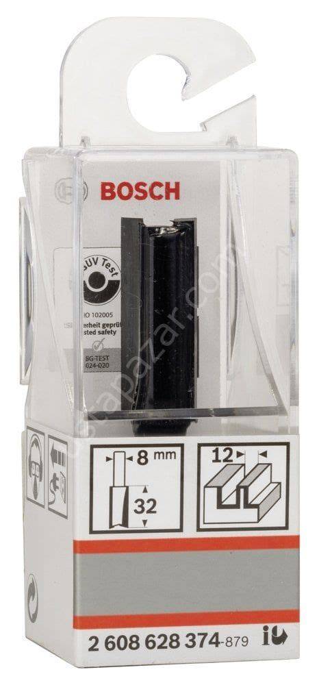 SDW ÇiFT OLUKLU DÜZ FREZE UCU 8*12*62MM
