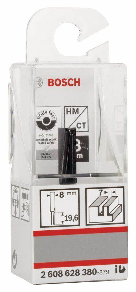 SDW ÇiFT OLUKLU DÜZ FREZE UCU 8*7*51 MM