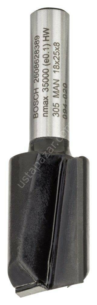 SDW ÇiFT OLUKLU DÜZ FREZE UCU 8*18*56MM