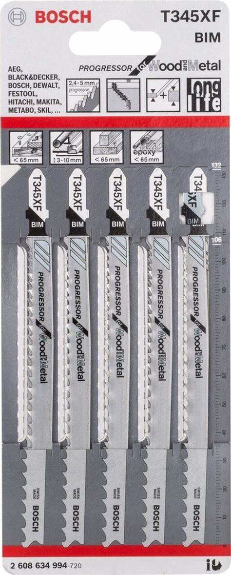 Dekupaj Bıçağı ProgreforW&M T345XF 100lü