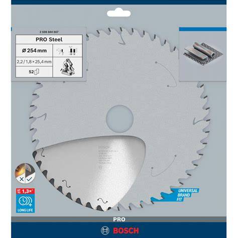 PRO STEEL DAiRE TEST.BIÇ 254*25,40MM 52D