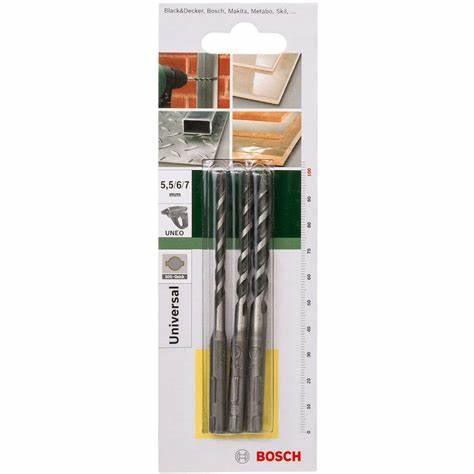 SDS-Q Çok Amaçlı Matkap Uç Set 5,5-6-7mm