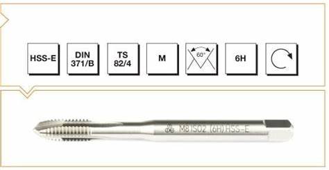 HSSE DIN 371/B MAKiNA KLVZ. M 5  (6H)