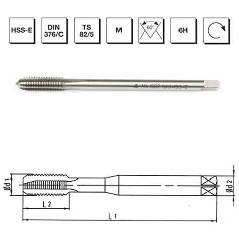 HSSE DIN 376/C MAKiNA KLVZ. M 14    (6H)