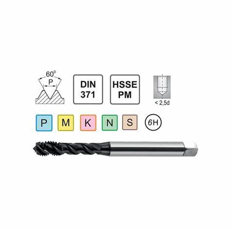 HSSETIN DIN371/C 40º M.KLZ M12(6H)GALAKS