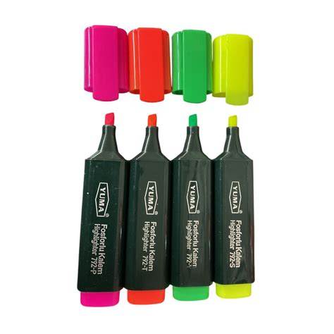 YUMA FOSFORLU BLİSTERLİ KALEM 4 LÜ YM-792-4