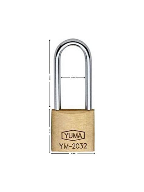 YUMA PİRİNÇ ASMA KİLİT UZUN 32 MM YM-2032L