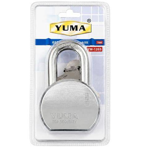 YUMA ÇELİK ASMA KİLİT GRİ 65 MM YMK-1265