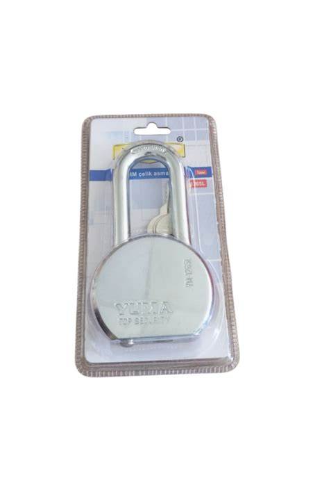 YUMA ÇELİK ASMA KİLİT GRİ UZUN 65 MM YMK-1265L