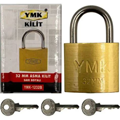 YMK ASMA KİLİT SARI 32 MM YMK-1232B