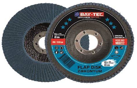 BAYTEC MK0222 FLAP DİSK ZİRKONYUM 115x22 40 KUM