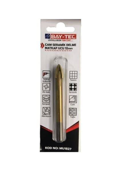 BAYTEC MU1827 CAM SERAMİK DELME MATKAP UCU 12 MM